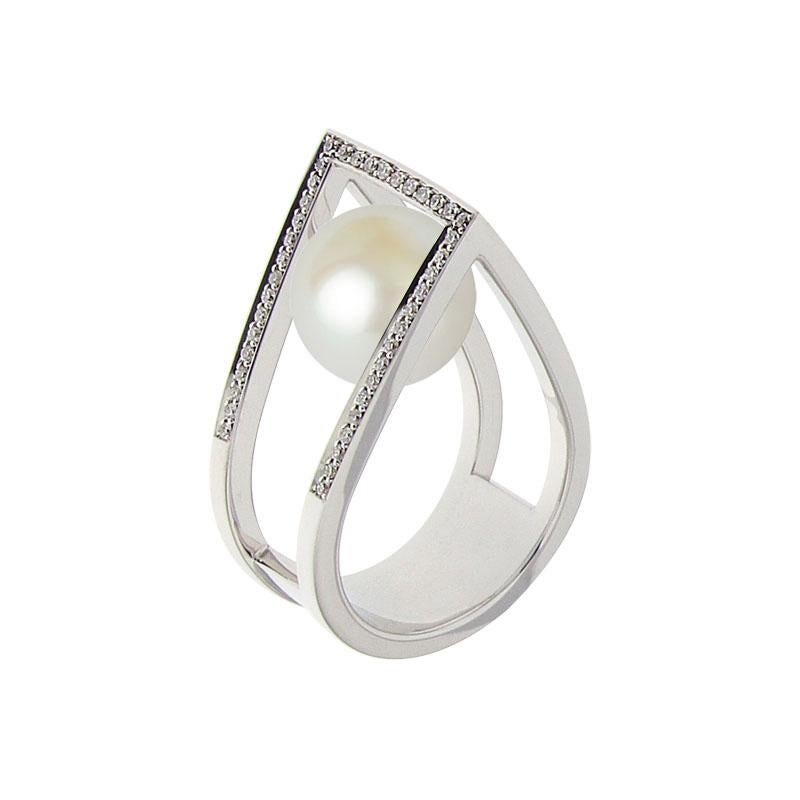 Contemporary Certified Ring White Gold with Diamonds and a Set of Three Interchangeable Gems For Sale