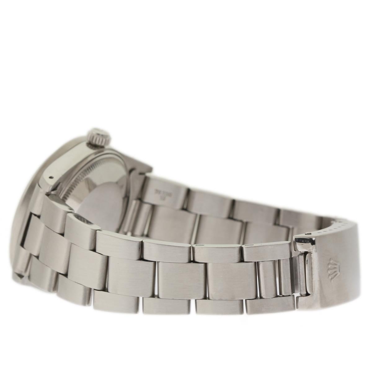 Rolex Date Reference #:15010. Rolex Oyster Perpetual DateJust watch. 34mm stainless steel case with a SS Jubilee bracelet. Dial Type: Analog. Luminescent hands and dial markers. Automatic movement. Scratch resistant Custom sapphire crystal. Solid