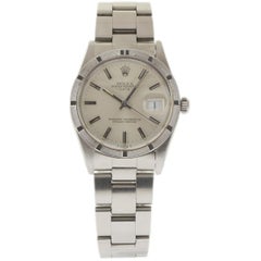 Certified Rolex Date 15010 with Band and White Dial