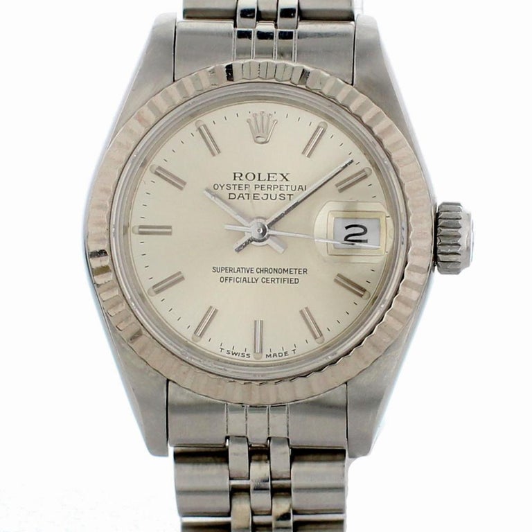 Certified Rolex Datejust 69174 with Band and Silver Dial For Sale at ...