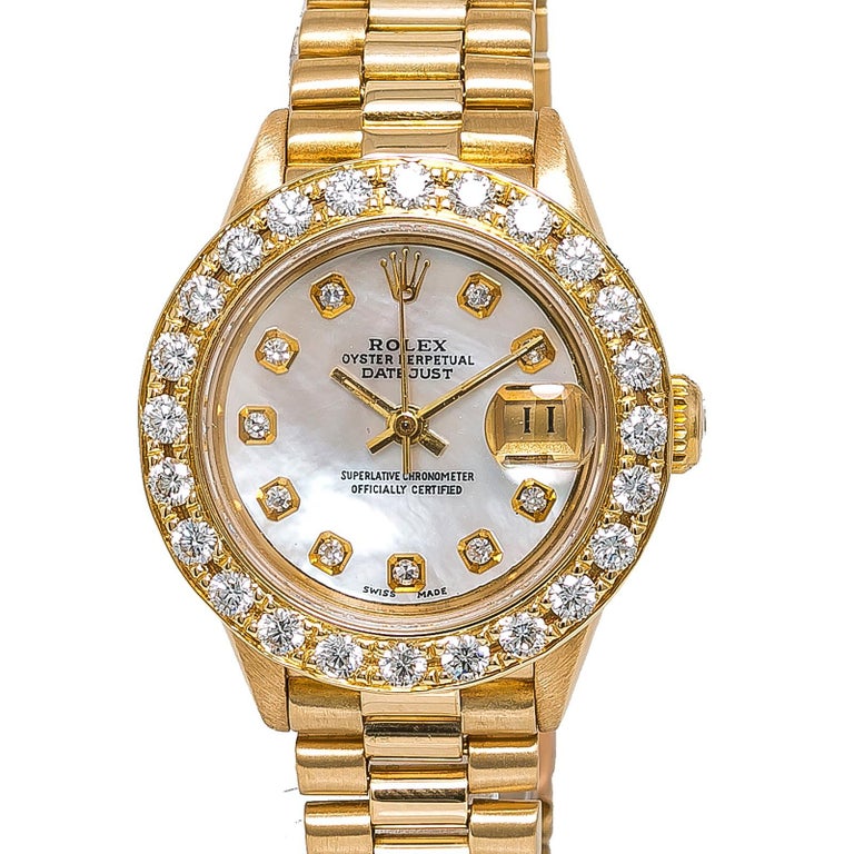 Certified Rolex Datejust 69178 Women’s Automatic Watch 2.40 Carat ...