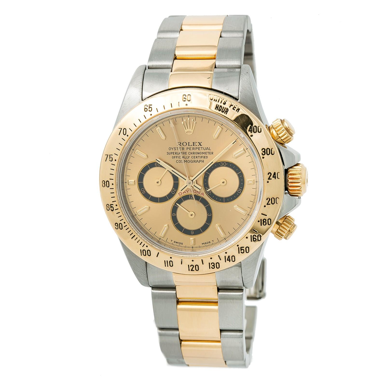 Certified Rolex Daytona Zenith Inverted 6 16523 Men’s Automatic Watch For Sale