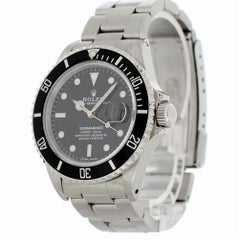 Certified Rolex Submariner 16800 with Band and Black Dial