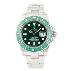 Certified Rolex Submariner Hulk 116610LV Men's Automatic Watch Stainless