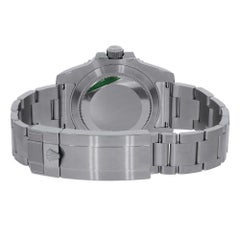Zertifizierte Rolex Submariner Edelstahl-Uhr aus grüner Keramik 116610LV