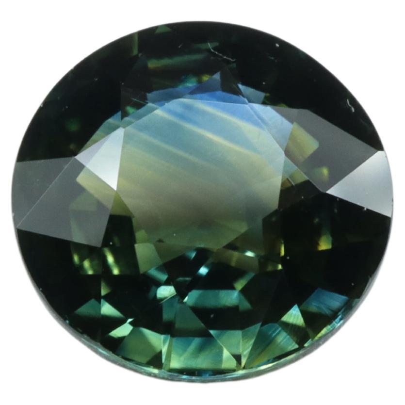 Certified Round Parti Sapphire - 1.88ct For Sale
