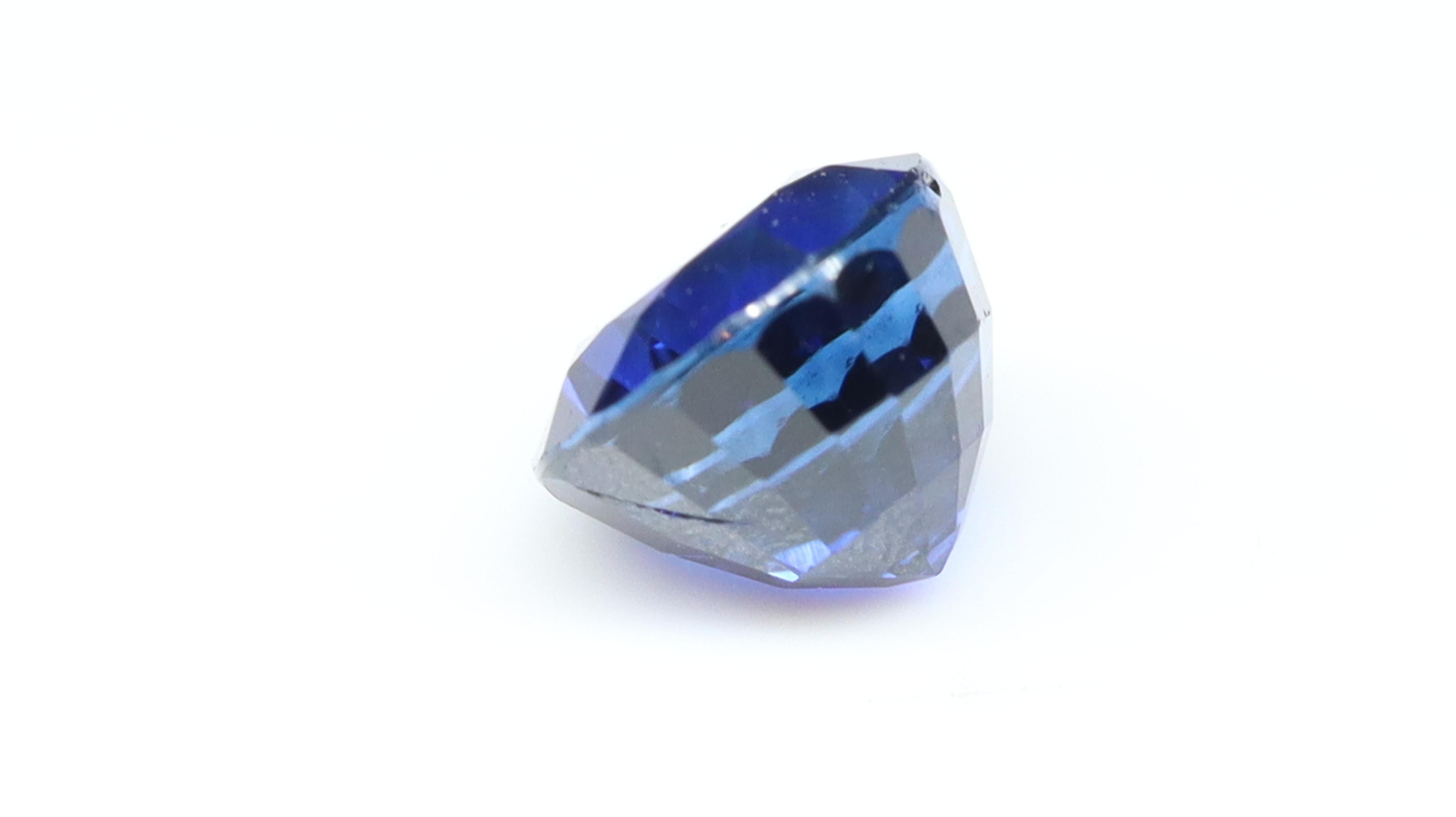 Women's or Men's Certified Royal Blue Sapphire 1.10ct