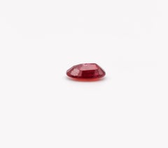 CERTIFIED RUBY No Heat Oval Shape Intense Vivid Red 1.358 Carats Cert-B34763