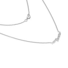Zertifizierter SI/HI-Diamant Everyday Anhänger Kette Halskette 18k Weißgold