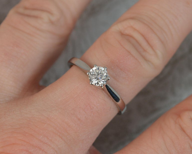 0.5 carat on sale diamond ring platinum