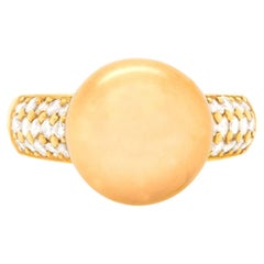 Certified South Sea Pearl Ring 18K Gold