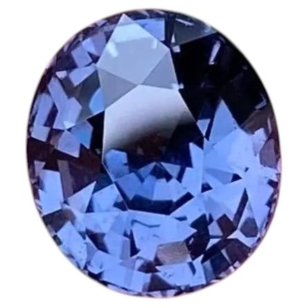 Spinelle certifié de 3,19 ct. Pierre précieuse naturelle en vrac, taille ovale, provenance : Birmanie
