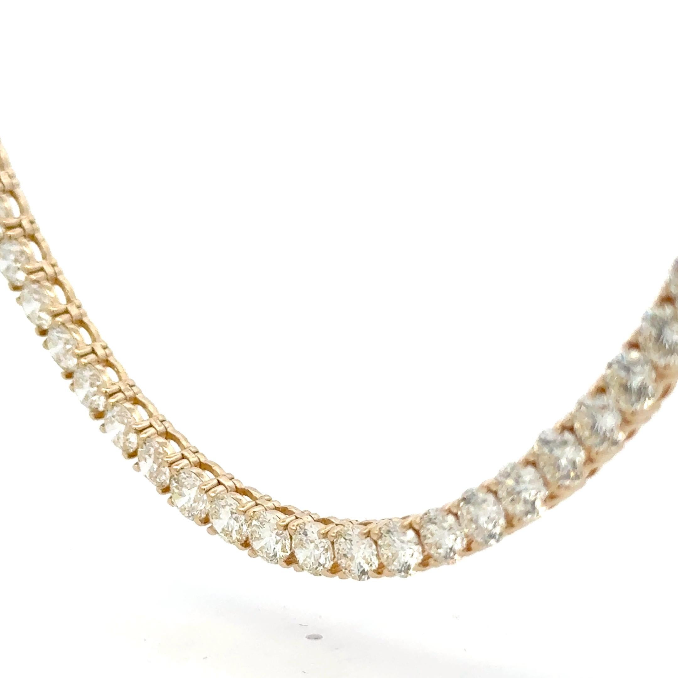 Collana di diamanti da 0,43 carati per ogni pietra In condizioni Nuovo in vendita a Los Angeles, CA
