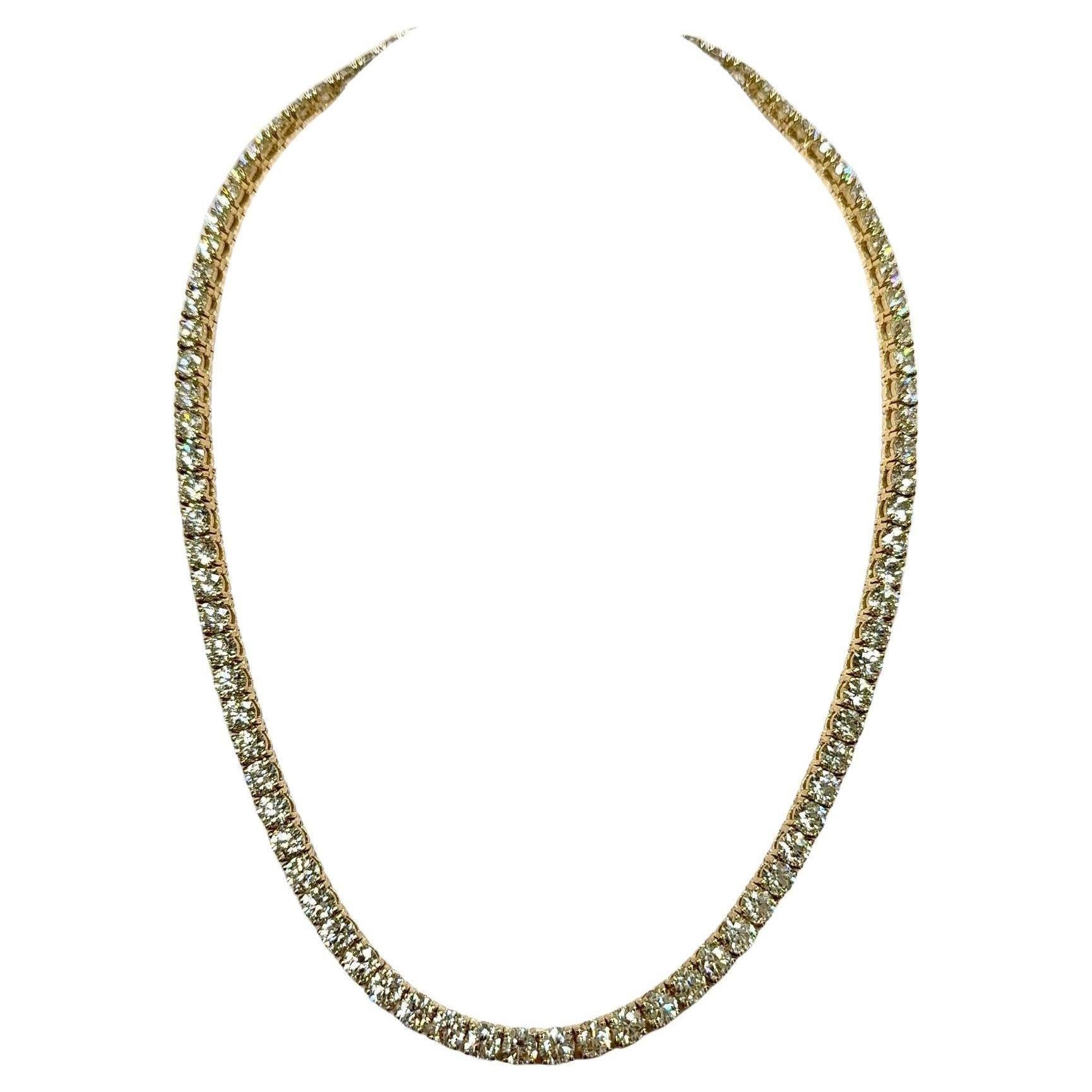 Collier de diamants 0,43 carat chacun