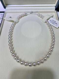 Zertifizierte Tennyo-Akoya-Zuchtperlen-Halskette, 8–8,5 mm
