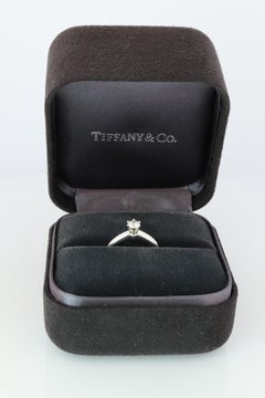 Certified Tiffany and Co Diamond Ring .24ct Tiffany Platinum Engagement ring
