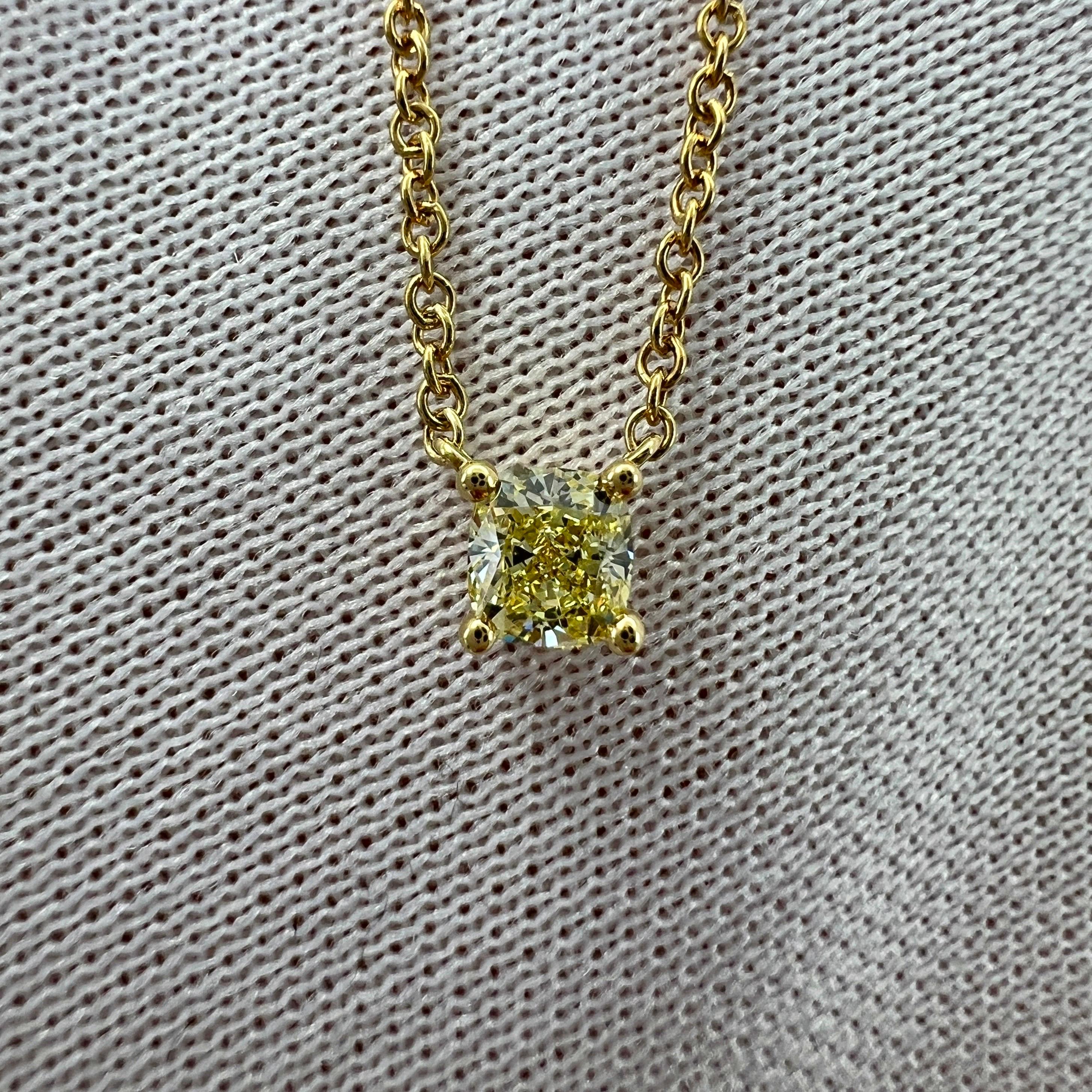 yellow diamond necklace tiffany