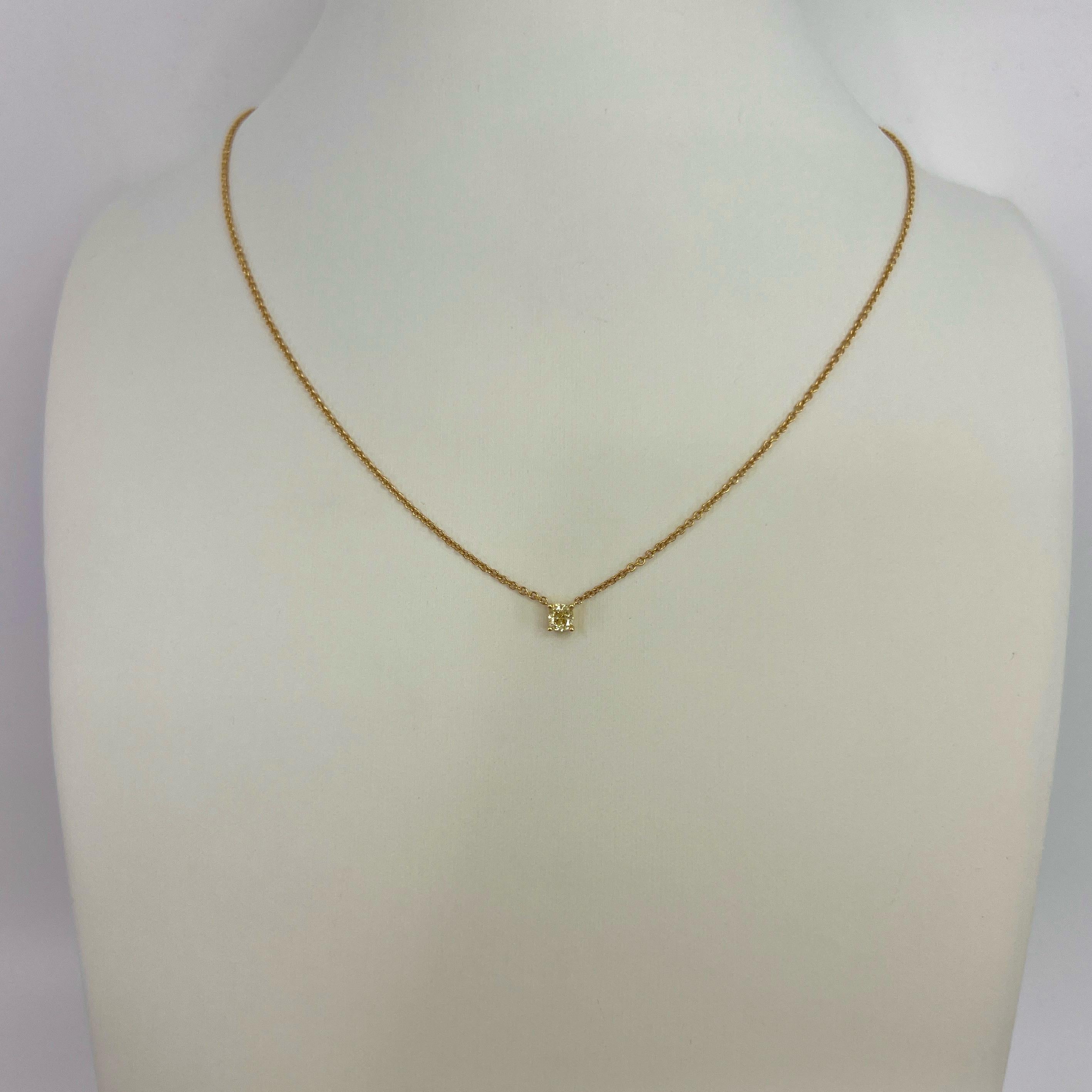 tiffany yellow diamond pendant