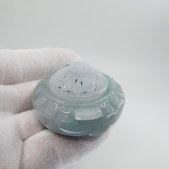 Certified Type A Jadeite Jade Container, Incense Burner, Ring Holder and More