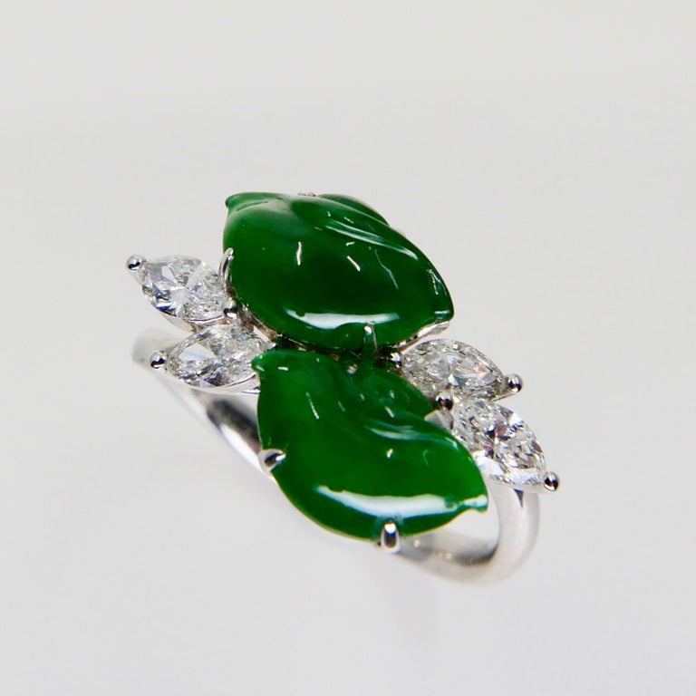 Bague Jade Émeraude Naturelle Homme Femme - Jadéite Birmanie Certifiée 18mm Vert