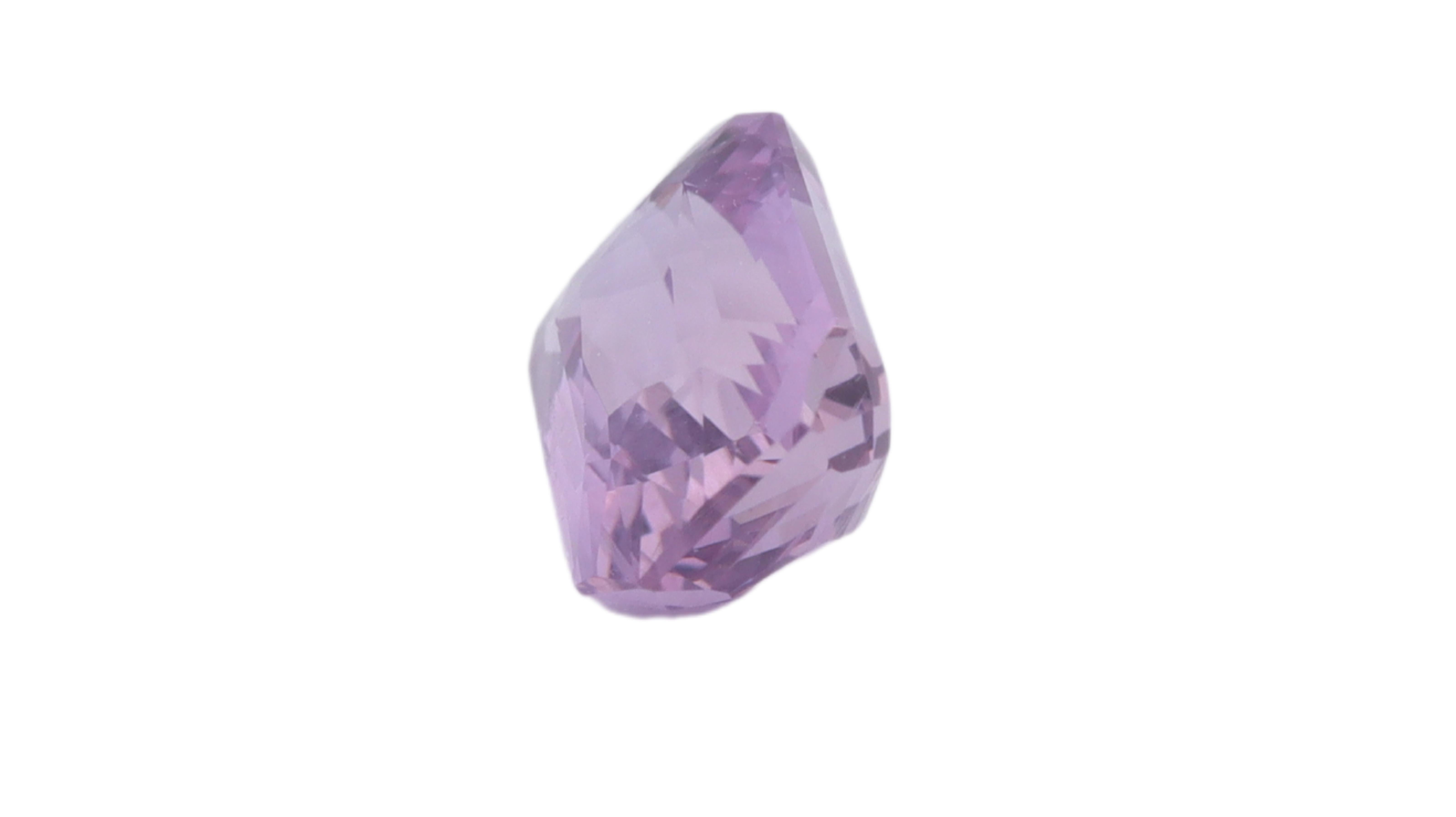 Octagon Cut Certified Unheated Purple Sapphire from Sri Lanka - 1.51ct For Sale