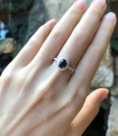 Bague certifiée non chauffée et sertie de diamants en platine 950