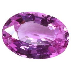 Certified Unheated Vivid Pink Sapphire 1.55ct