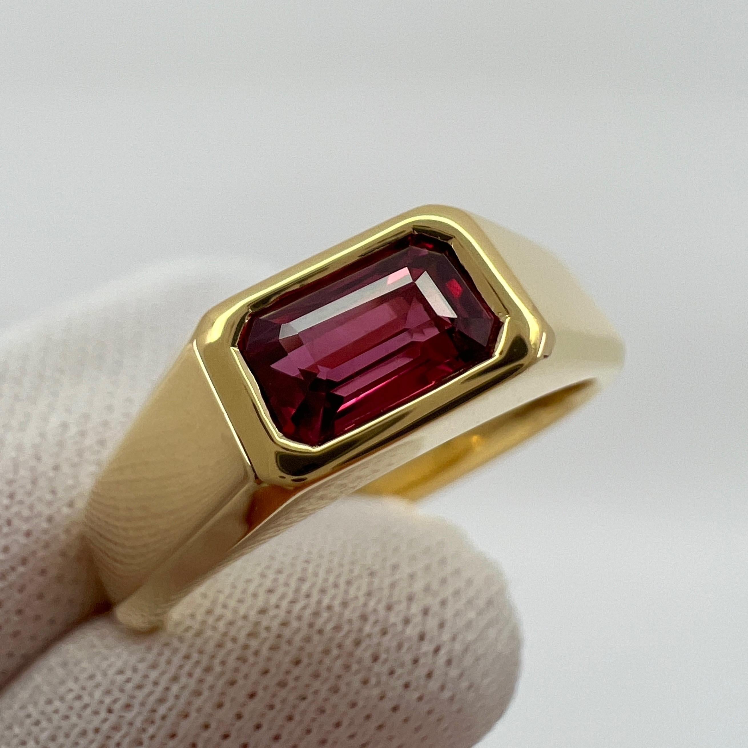 deep red ruby ring