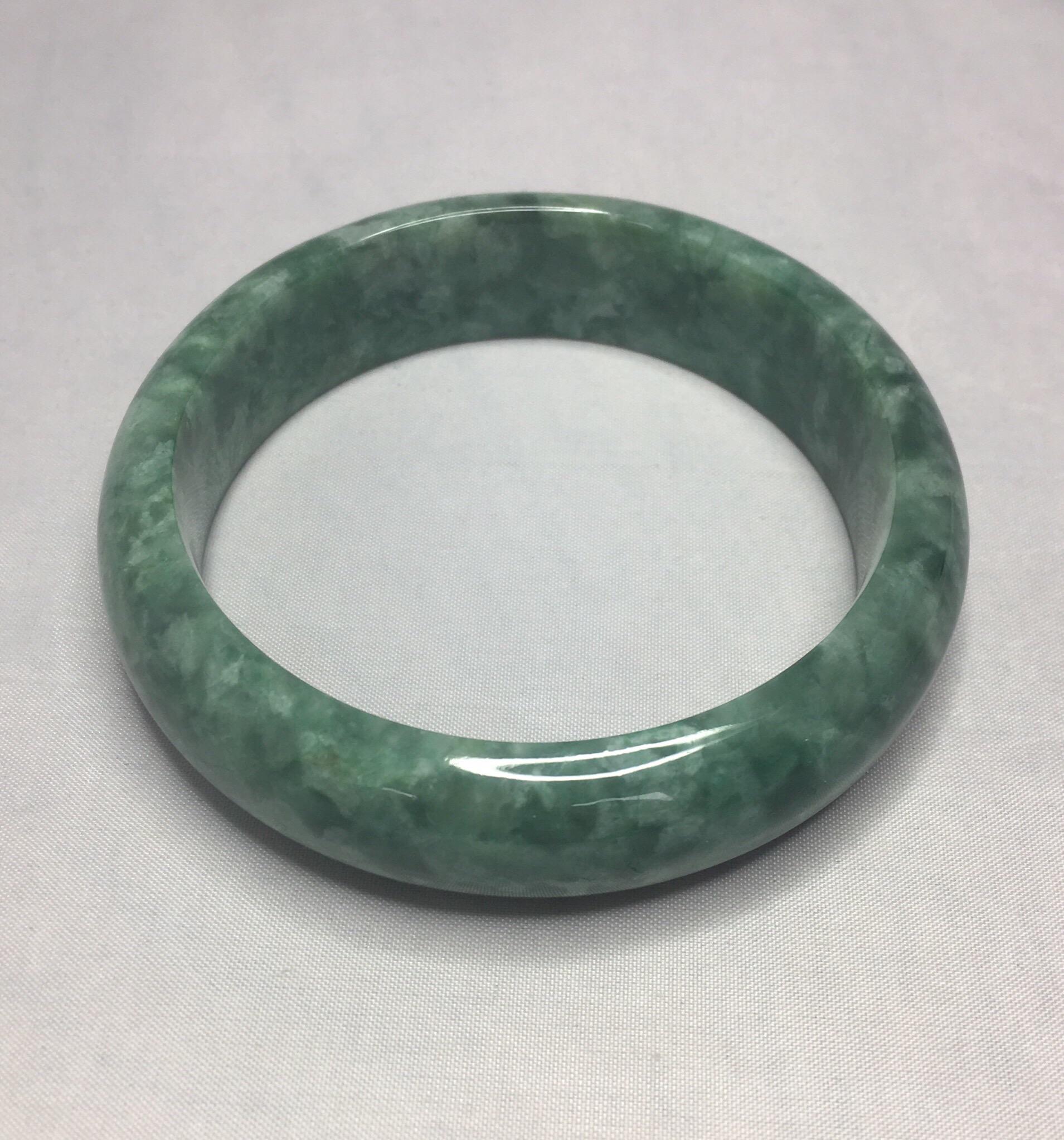 purple and green jade bracelet