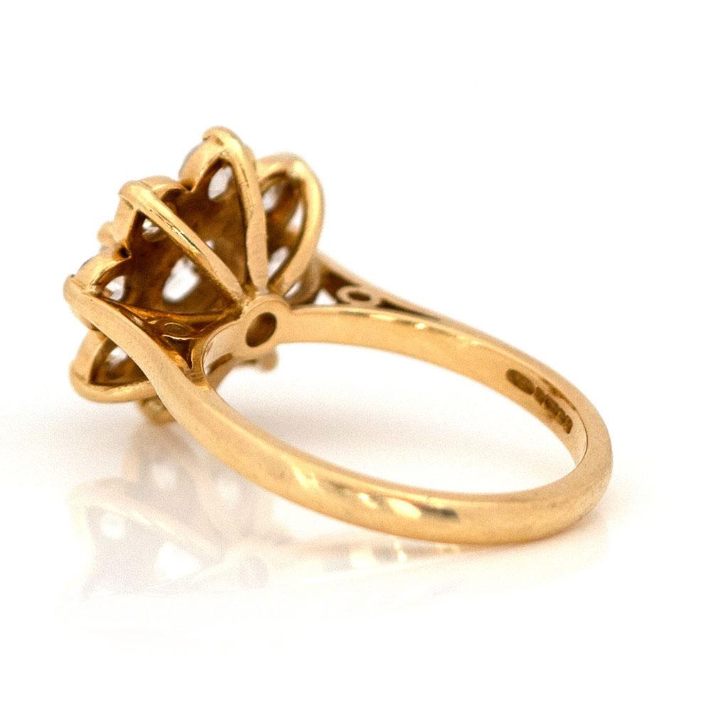 Certified Vintage 2.45ct Old Mine & European Cut Diamond 18ct Gold Ring 1