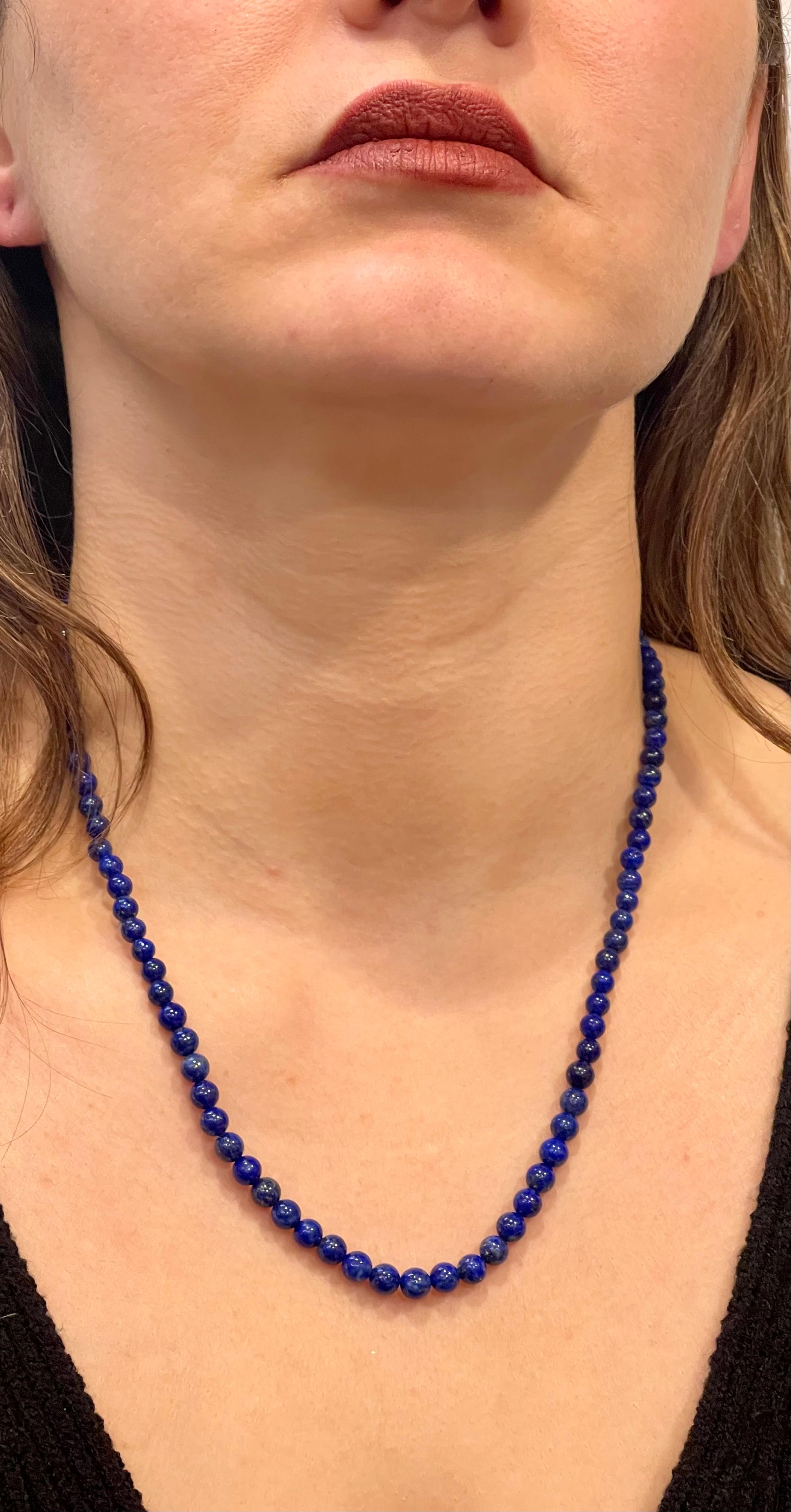 lapis lazuli necklace vintage