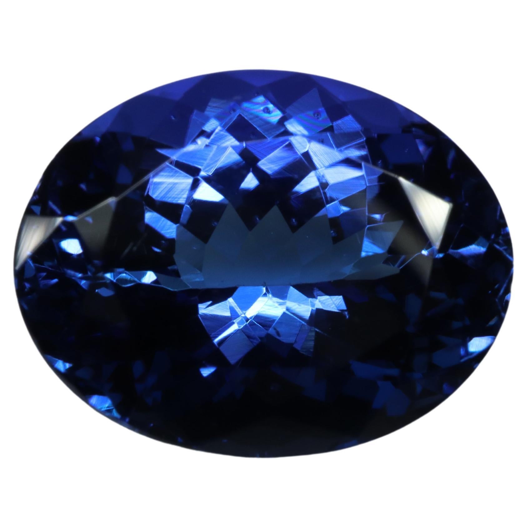 Certified Vivid Blue Tanzanite - 6.30ct For Sale 3