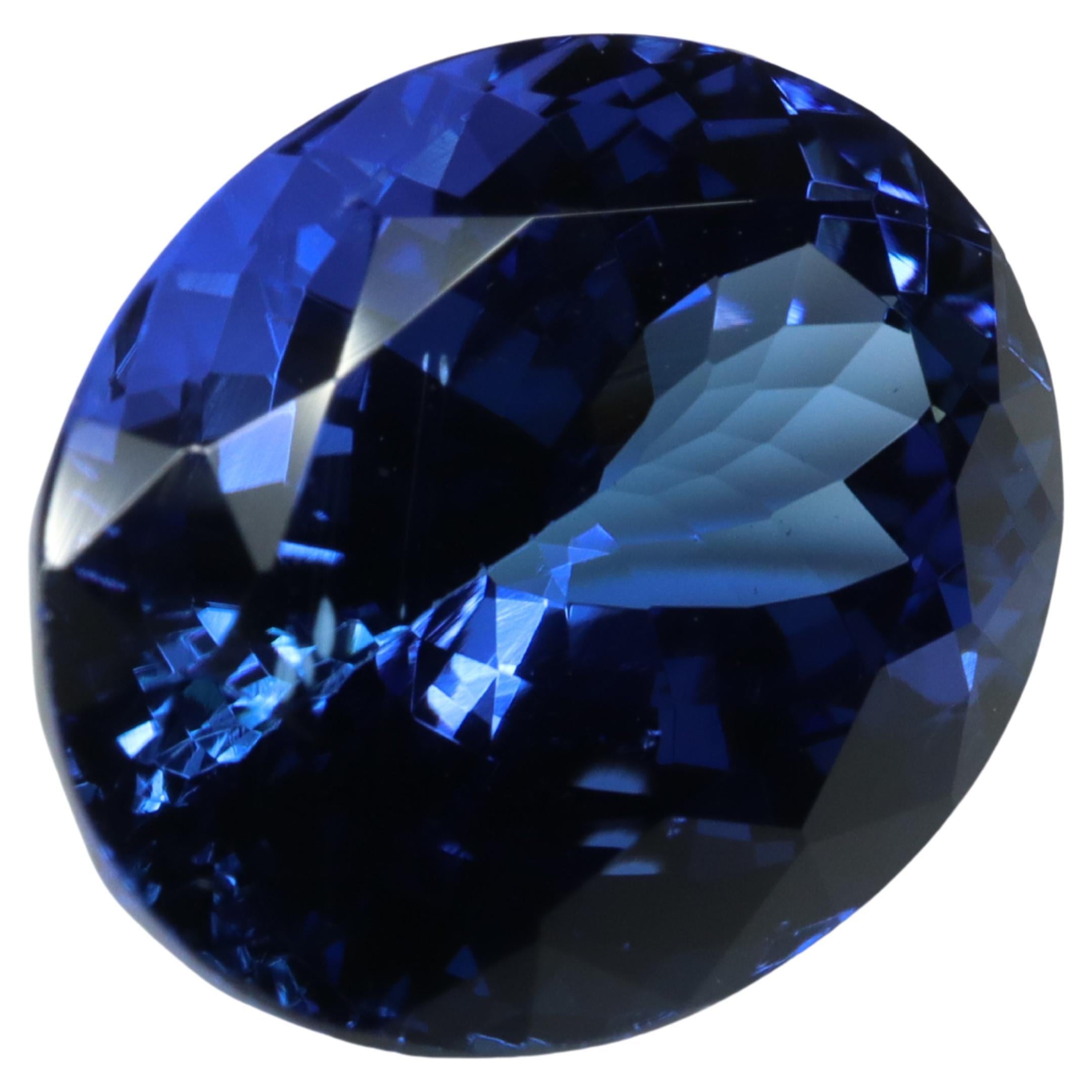 Certified Vivid Blue Tanzanite - 6.30ct For Sale