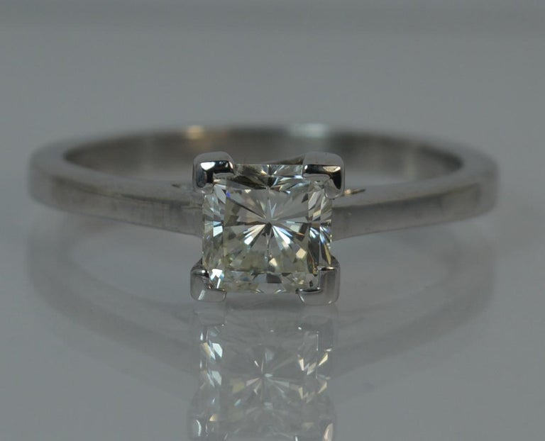 Certified VVS 1.06 Carat Radiant Diamond and Platinum Engagement Ring ...