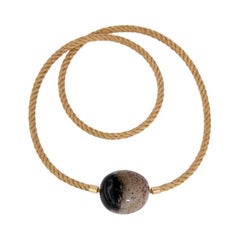 Certified Yellow Gold Twisted Shaped Necklace with four interchangeable Clasps