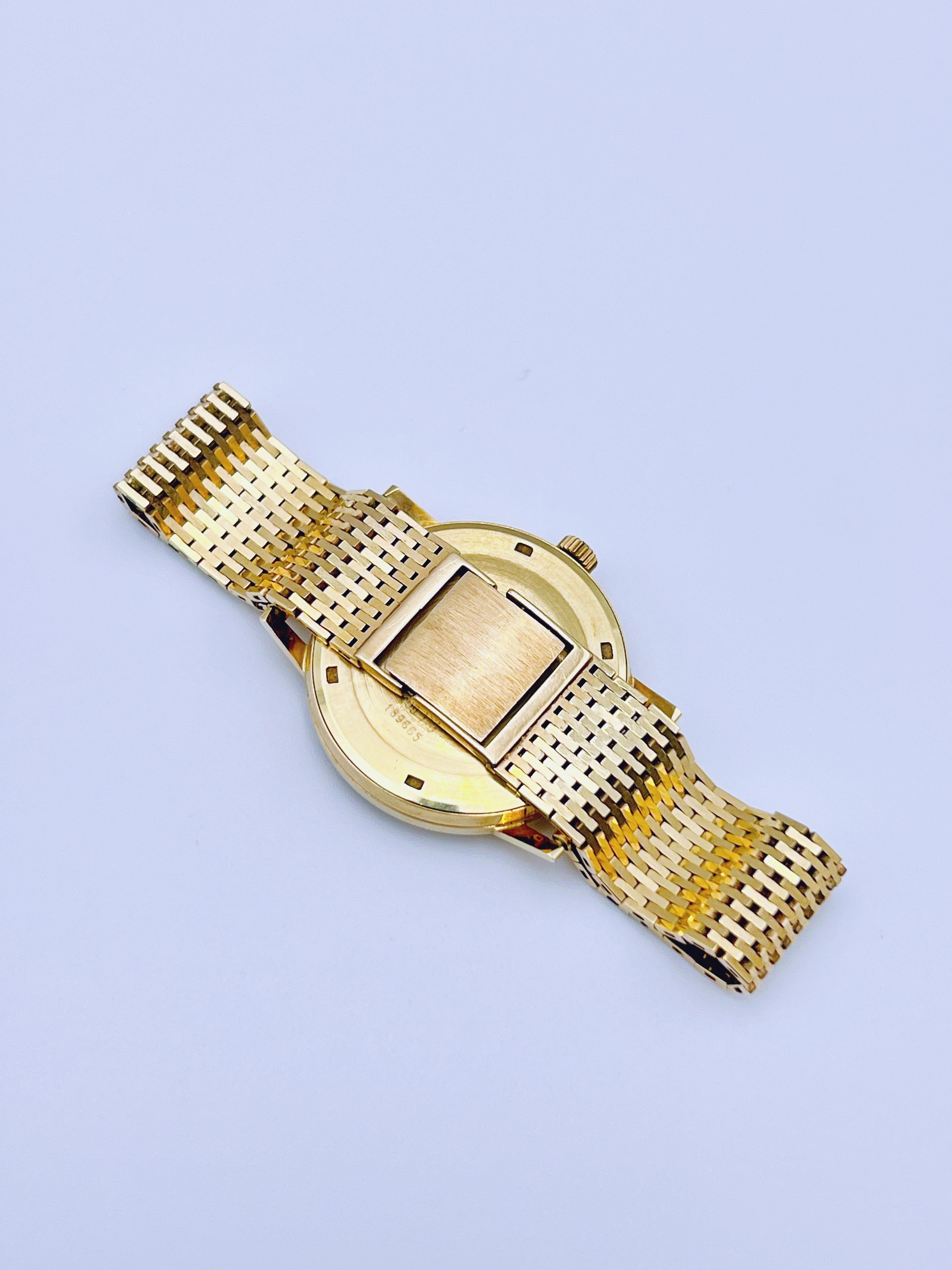 CERTINA 14K Yellow Gold Men's Watch with 14K Bracelet For Sale 4