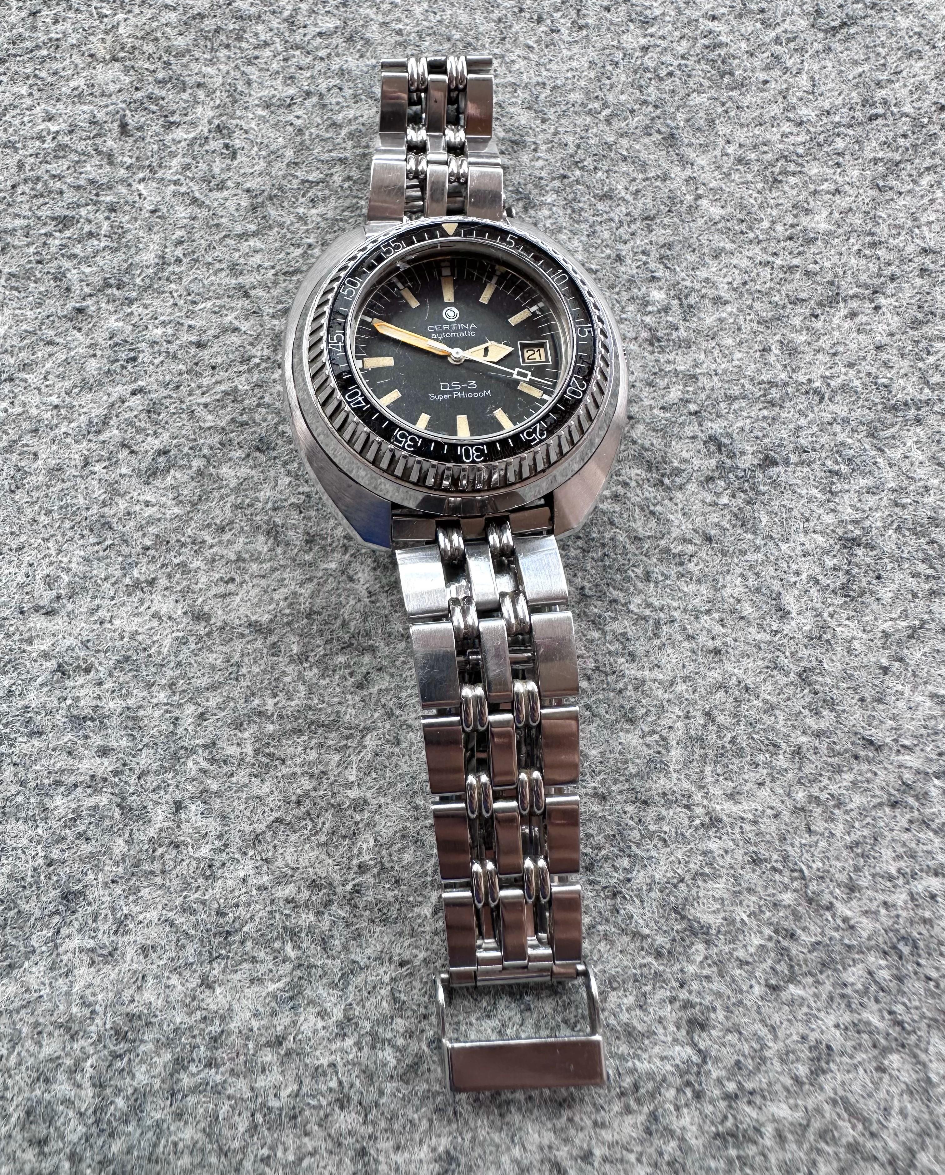 Certina DS DS3 SUPER PH1000M Rare Excellent Condition Not Polished Watch VerRare For Sale 5