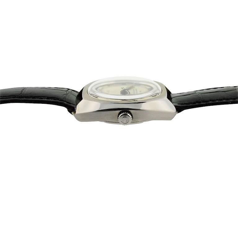 Reloj automático Certina de acero inoxidable de alta calidad, hacia la década de 1970 en Excelente Estado en Long Beach, CA