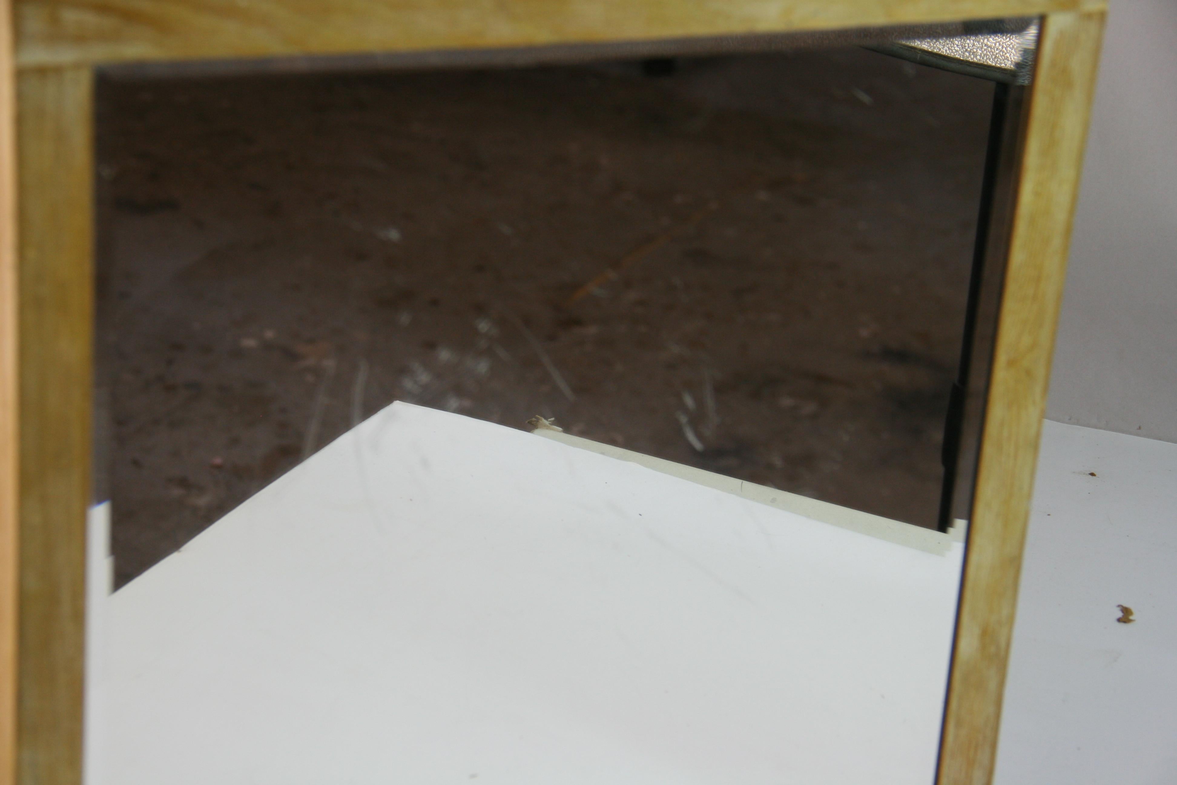 Cerulian Oak Mirrored X Side / End  Table  (2 available} For Sale 7