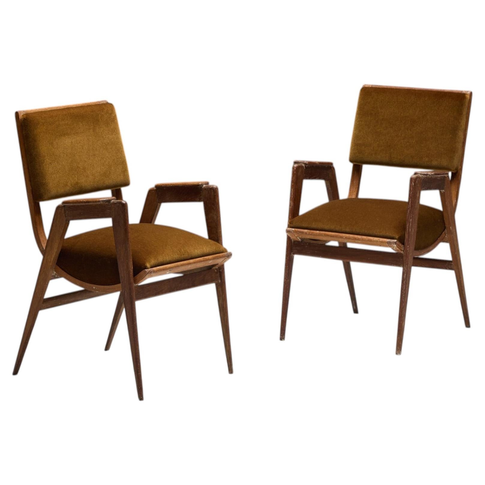 Cerused Art Deco Armchair, France - 1940s