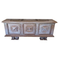 Cerused Art Deco Sideboard, France, 1940
s