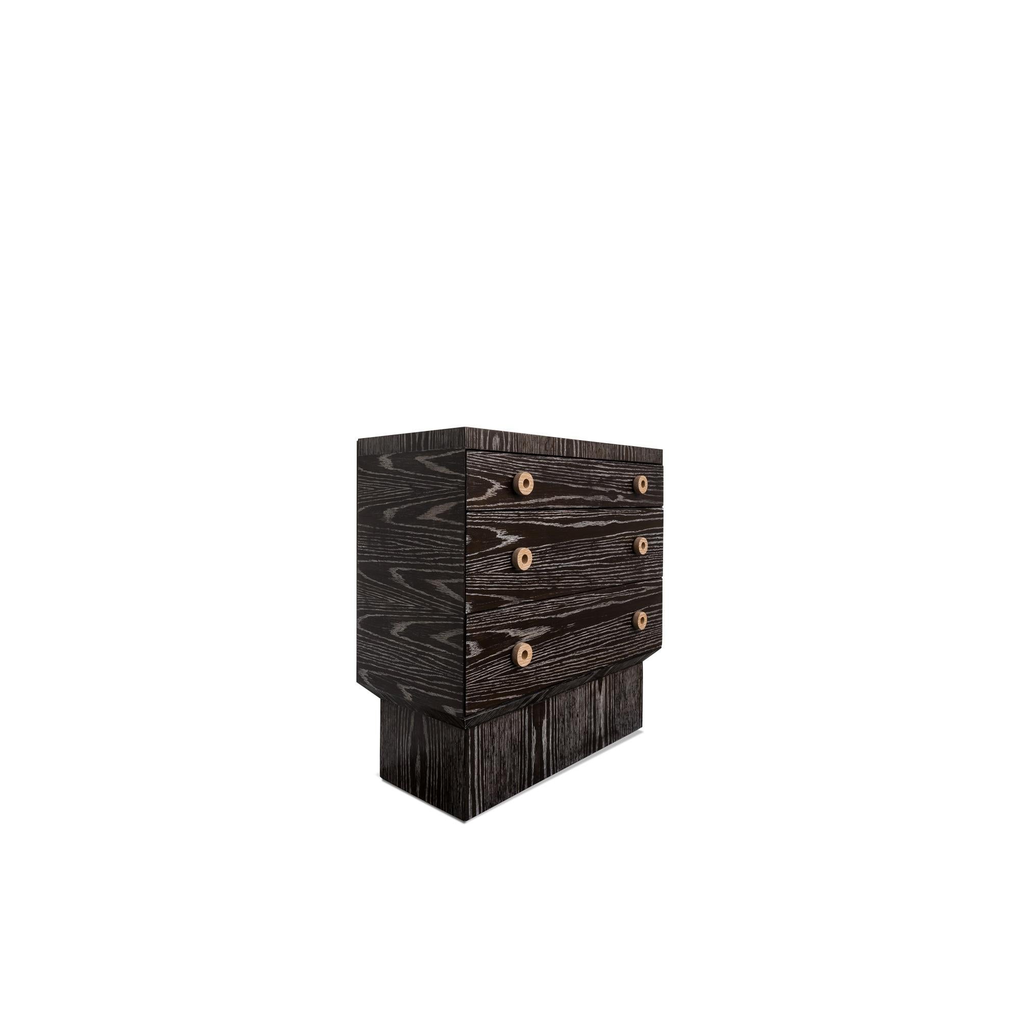 cerused oak nightstand