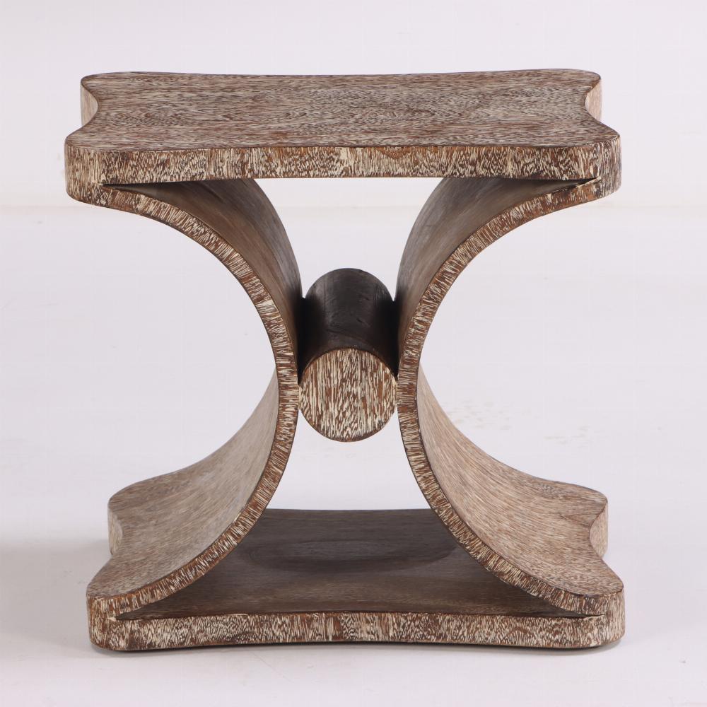 Argentine Cerused Oak Bench / Table, in the manner of Jean-Michel Frank. For Sale
