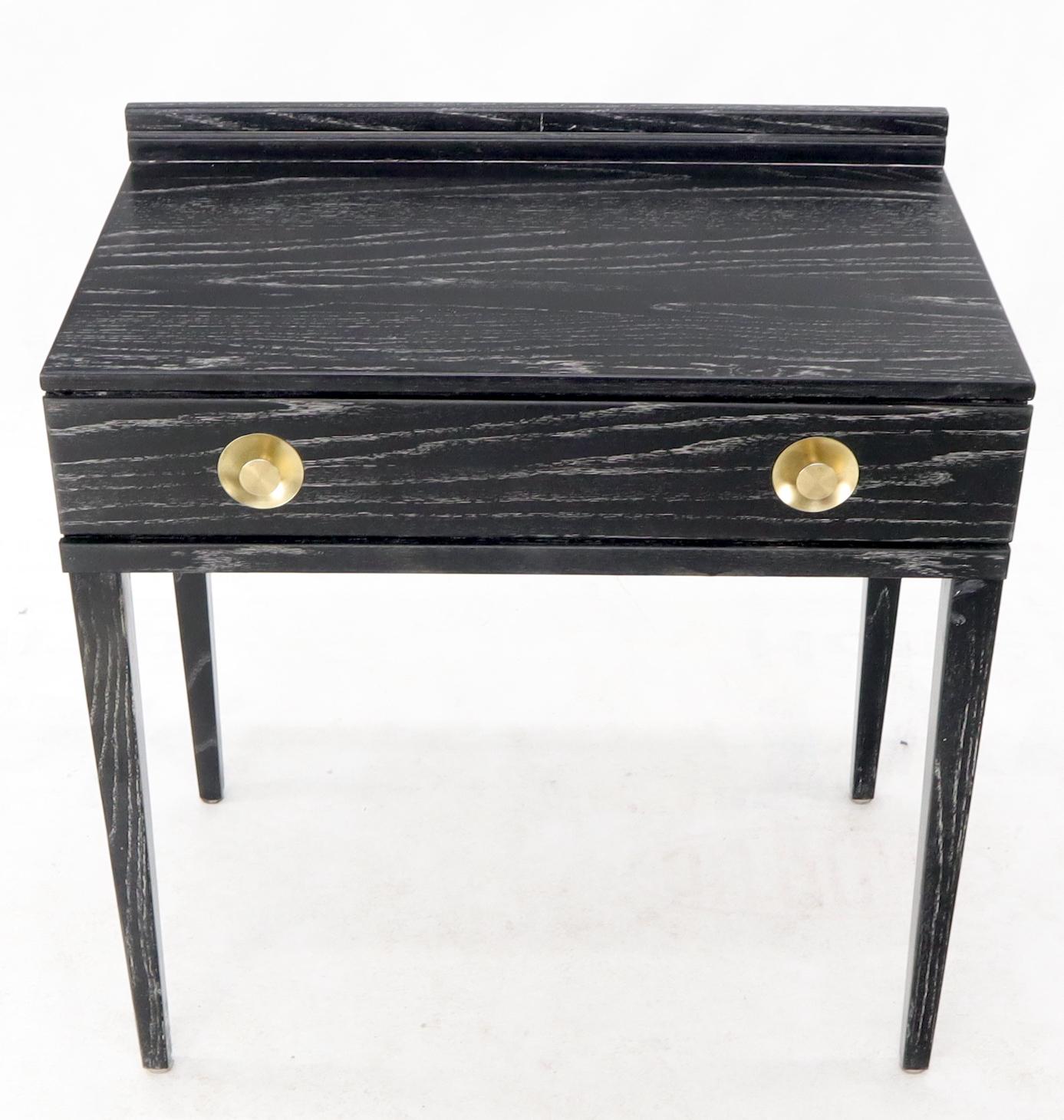 Mid-Century moderno Scrivania con consolle a un cassetto in Oak Oak nero e bianco in vendita