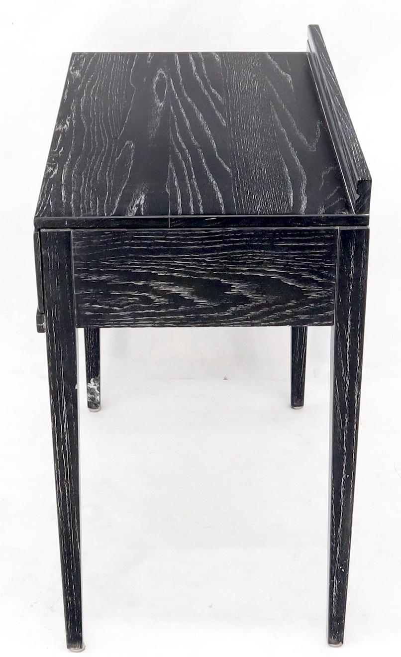 Quercia Scrivania con consolle a un cassetto in Oak Oak nero e bianco in vendita