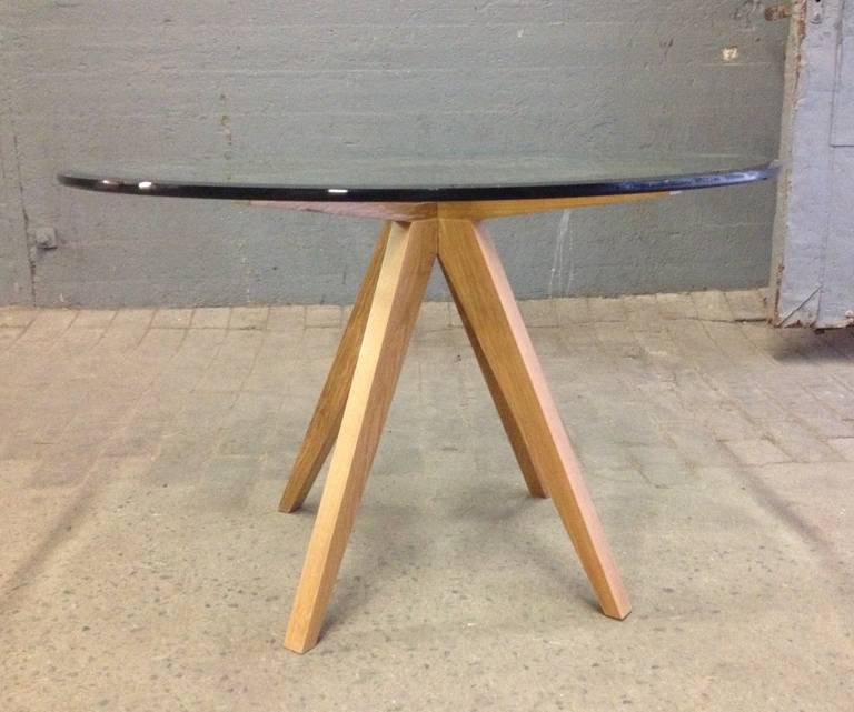 Mid-Century Modern Cerused Oak Center Table For Sale