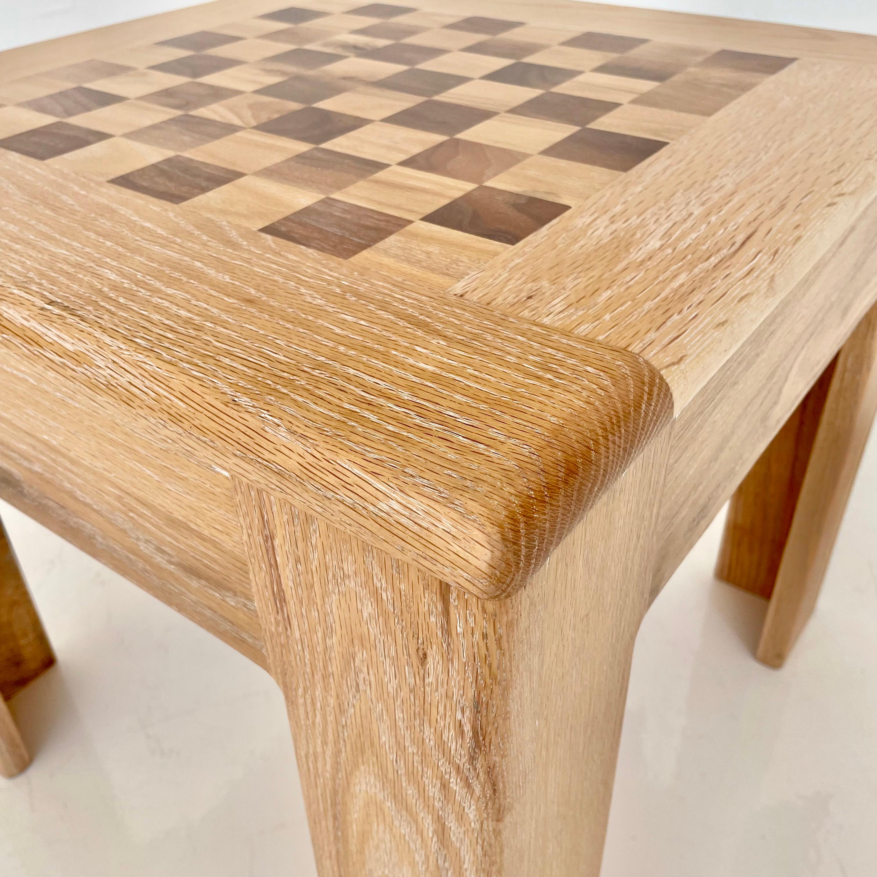 Cerused Oak Chess Table 2