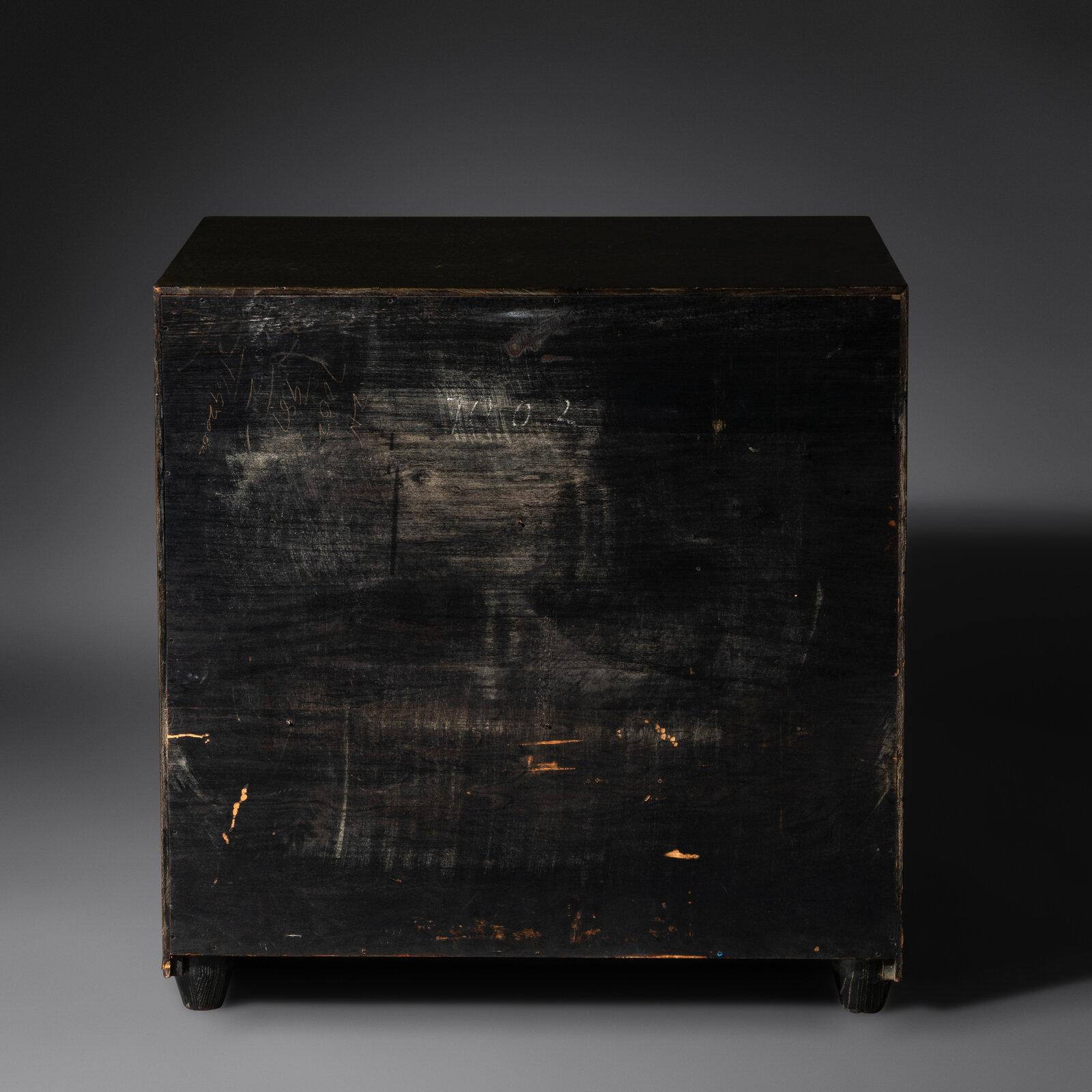 American Cerused Oak Chest with Green Ceramic Pulls by S. Karpen & Bros