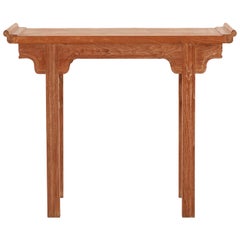 Cerused Oak Chinoiserie Pagoda Console Table