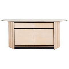 Cerused Oak Console Cabinet, 1990s